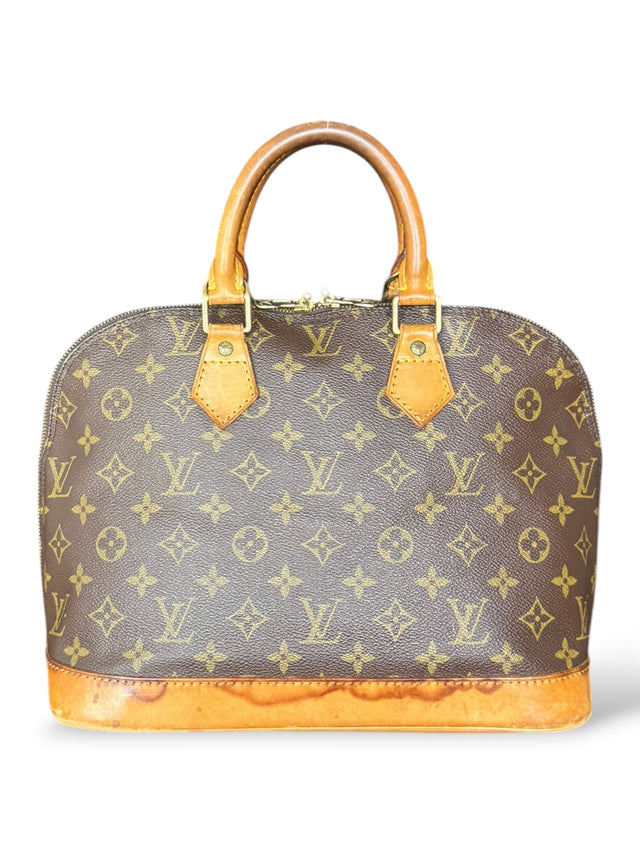 Louis Vuitton Alma Handtasche Tasche Monogram Braun