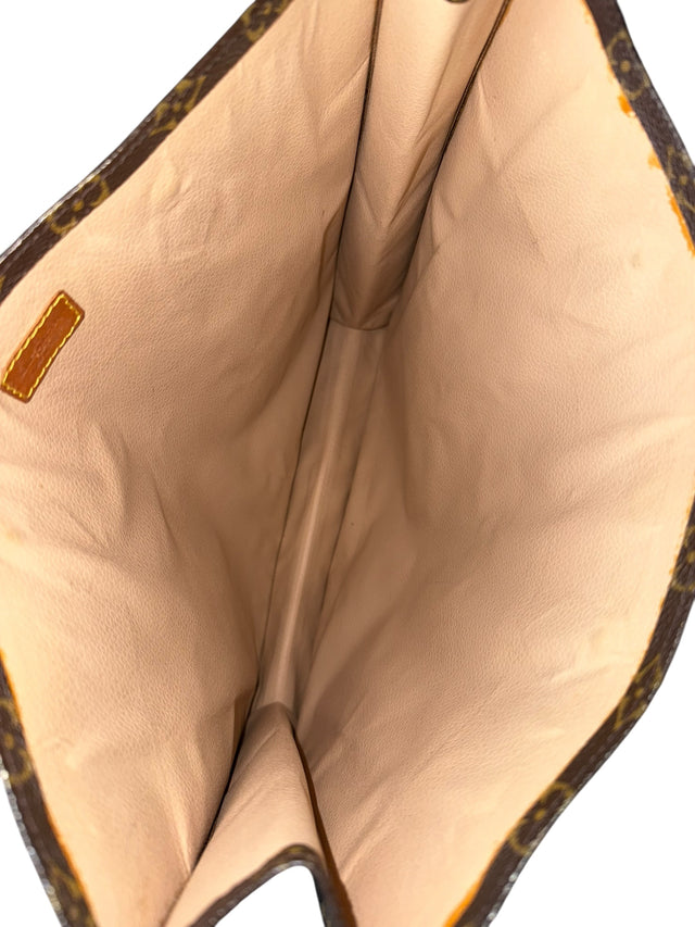 Louis Vuitton Sac Plat Handtasche Tote Bag Shopper Monogram Braun