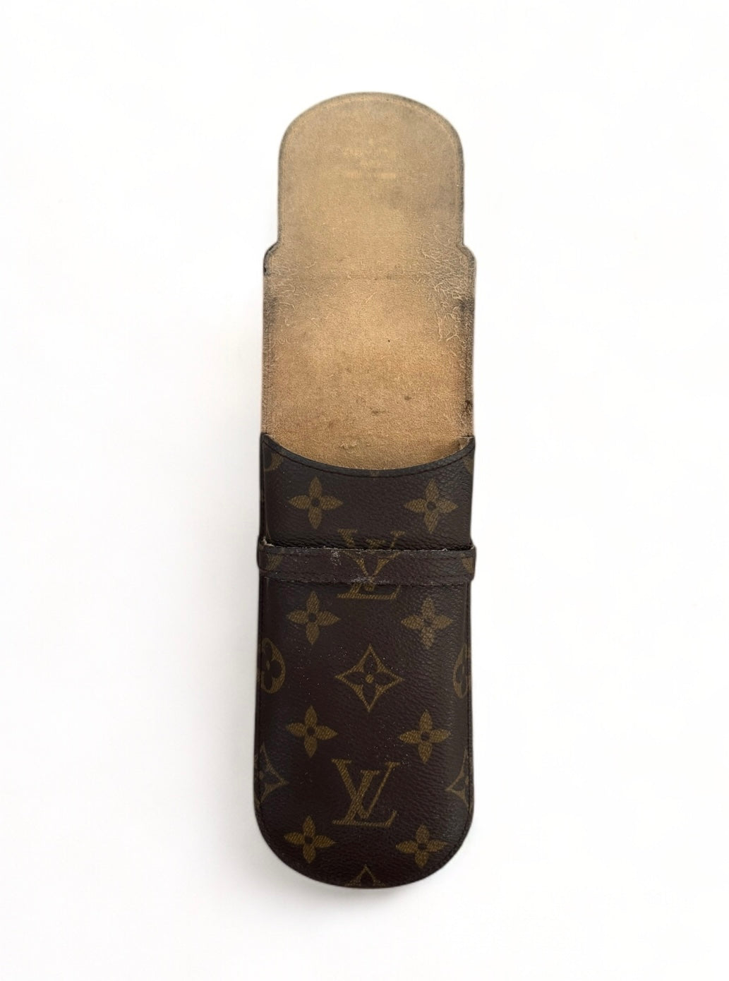 Louis Vuitton Brillenetui Brillencase Stiftetui Monogram Braun