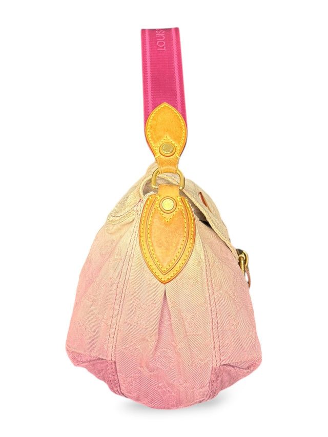 Louis Vuitton Sunray Sunshine Denim Baggy Handtasche Pochette