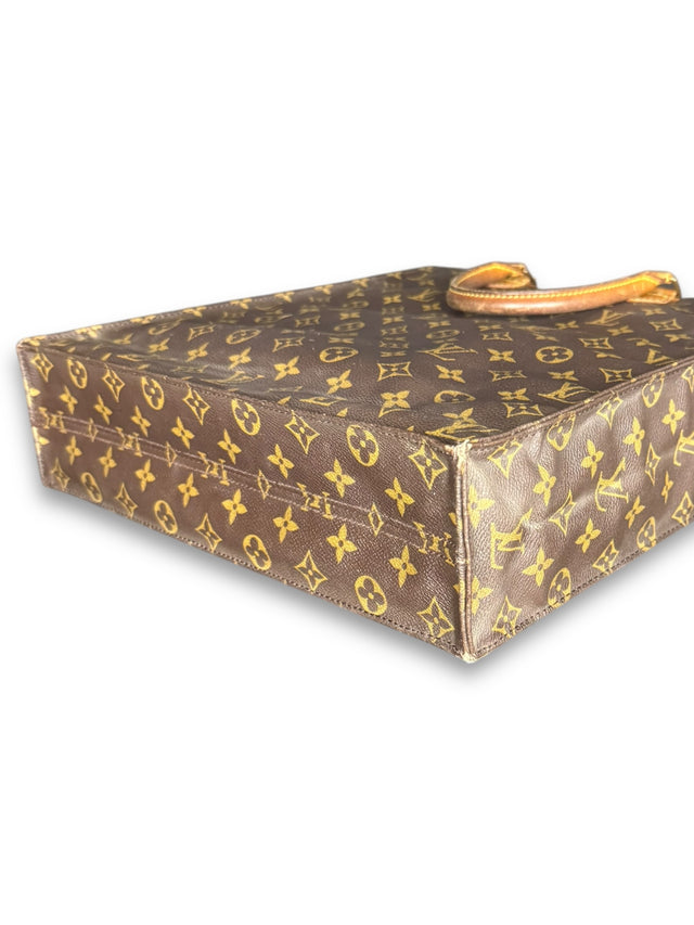 Louis Vuitton Sac Plat Handtasche Tote Bag Shopper Monogram Braun