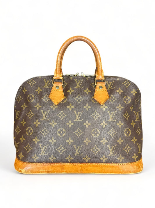 Louis Vuitton Alma Handtasche Tasche Monogram Braun