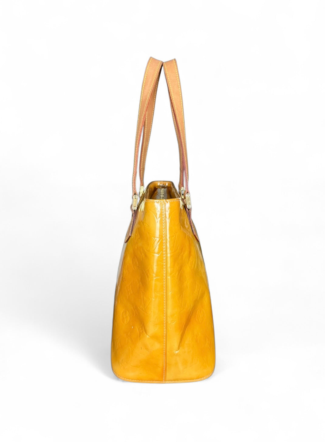 Louis Vuitton Houston Handtasche Vernis Monogram Gelb