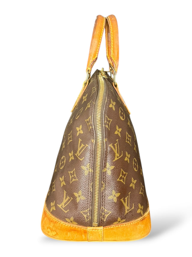Louis Vuitton Alma Handtasche Tasche Monogram Braun