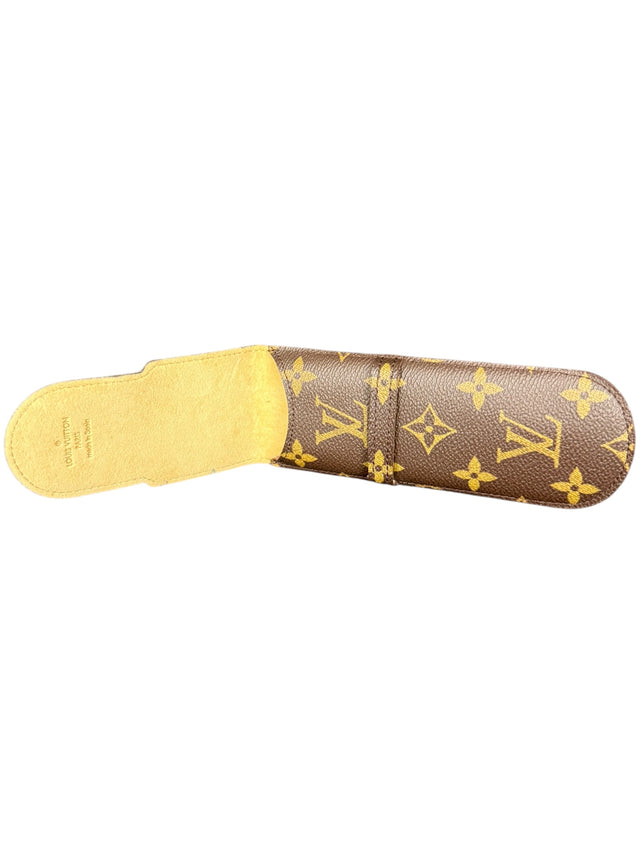 Louis Vuitton Brillenetui Brillencase Stiftetui Monogram Braun