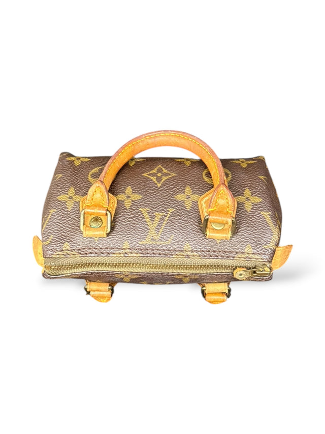 Louis Vuitton Mini Nano Speedy Handtasche Monogram Braun