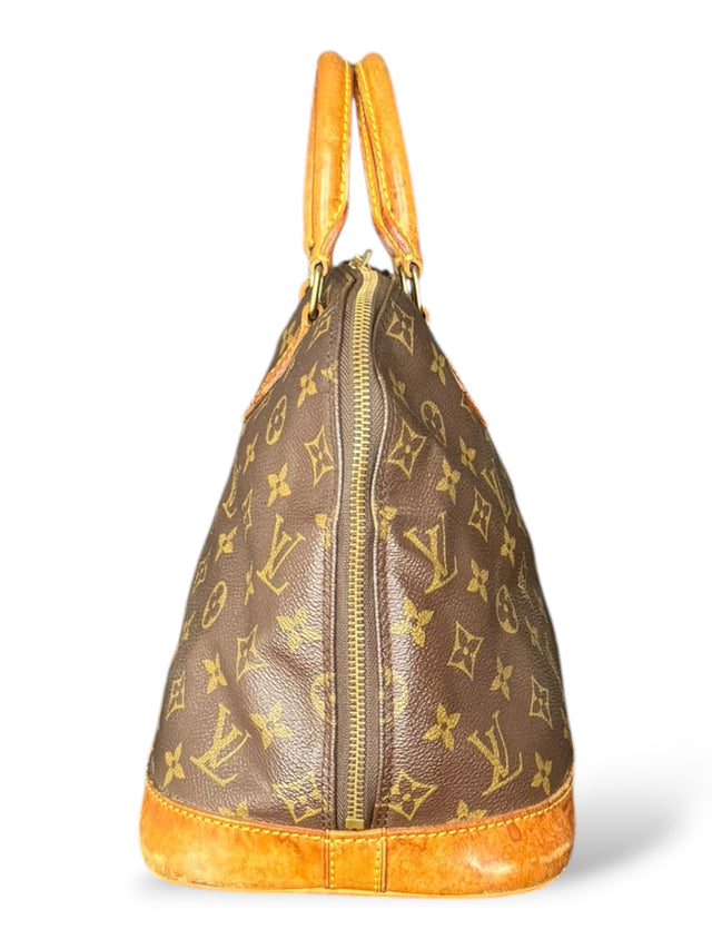 Louis Vuitton Alma Handtasche Tasche Monogram Braun