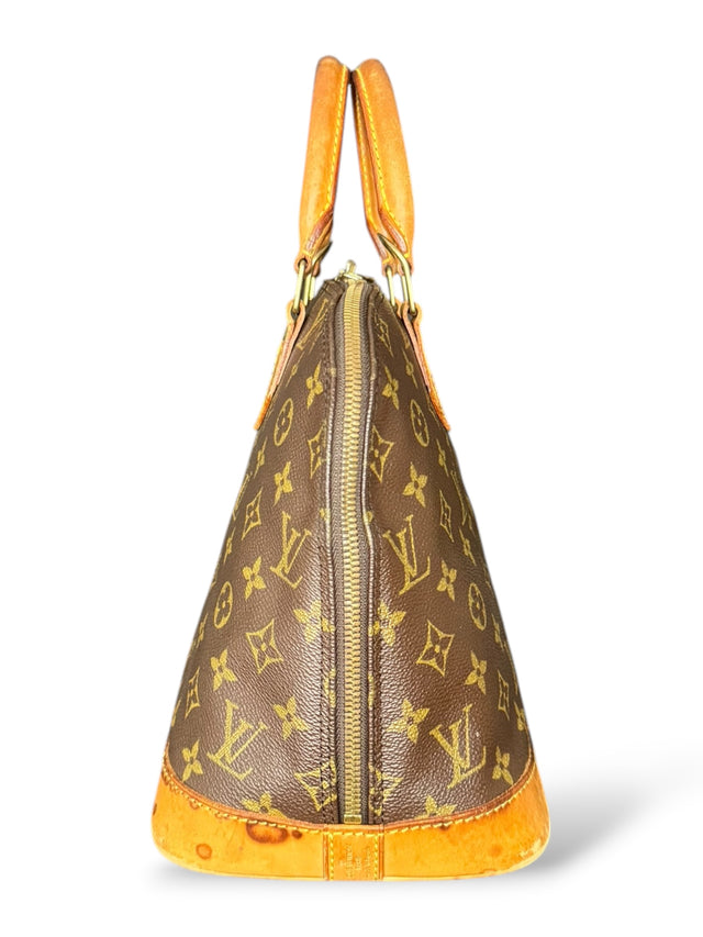 Louis Vuitton Alma Handtasche Tasche Monogram Braun