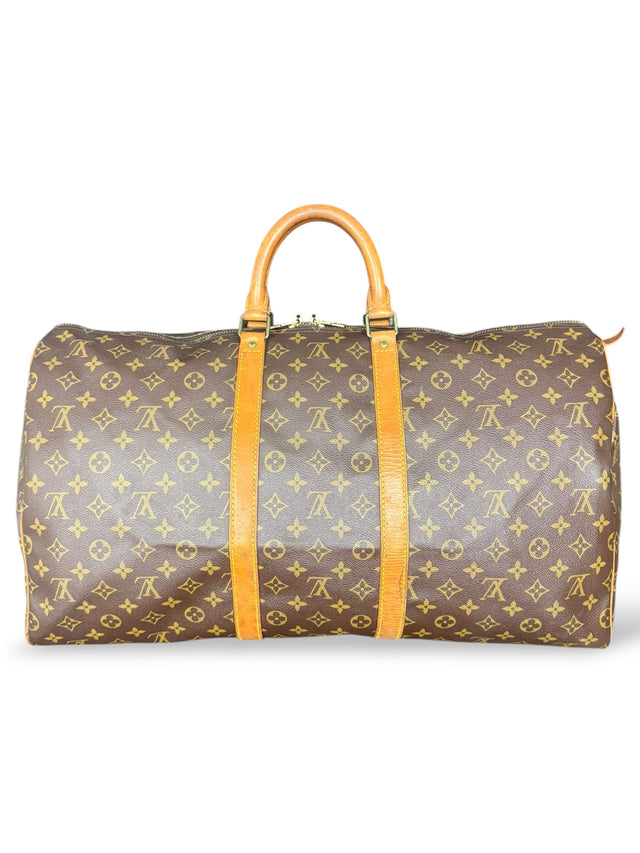 Louis Vuitton Keepall 55 Reisetasche Weekender Tasche Monogram Braun