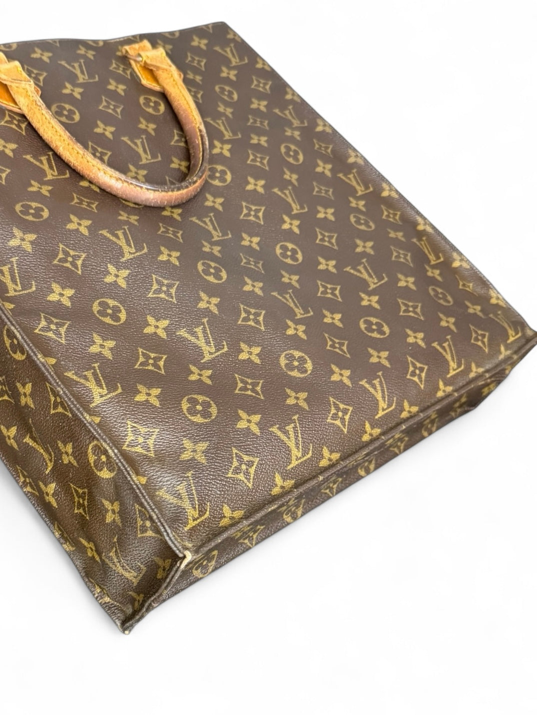 Louis Vuitton Sac Plat Handtasche Tote Bag Shopper Monogram Braun