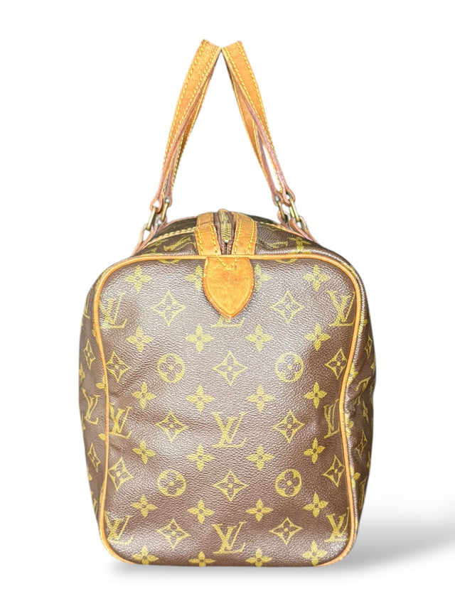 Louis Vuitton Sac Souple 35 Reisetasche Weekender Keepall Monogram Braun
