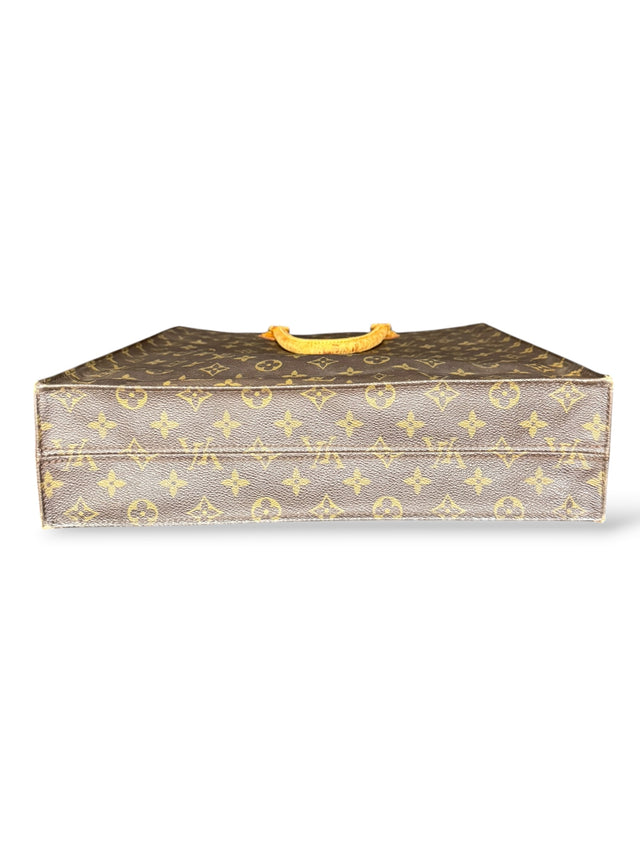 Louis Vuitton Sac Plat Handtasche Tote Bag Shopper Monogram Braun