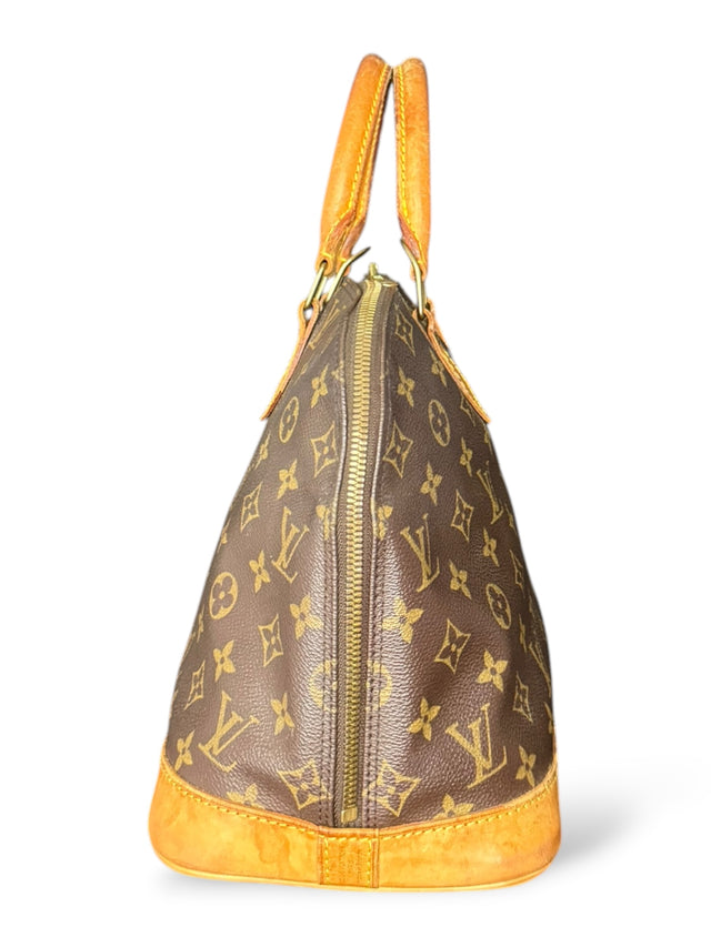 Louis Vuitton Alma Handtasche Tasche Monogram Braun