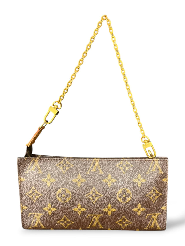 Louis Vuitton Pochette Accessoires Handtasche Baguette Monogram Braun