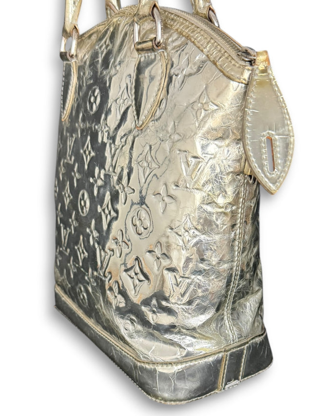 Louis Vuitton Lockit Mirror Miroir Monogram Silber Handtasche