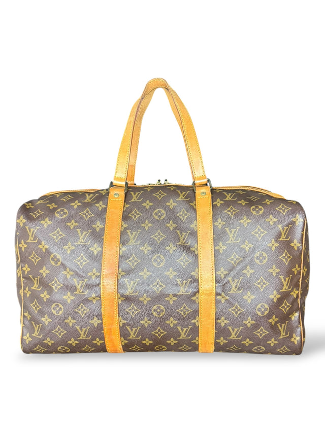 Louis Vuitton Sac Souple 45 Reisetasche Weekender Keepall Monogram Braun