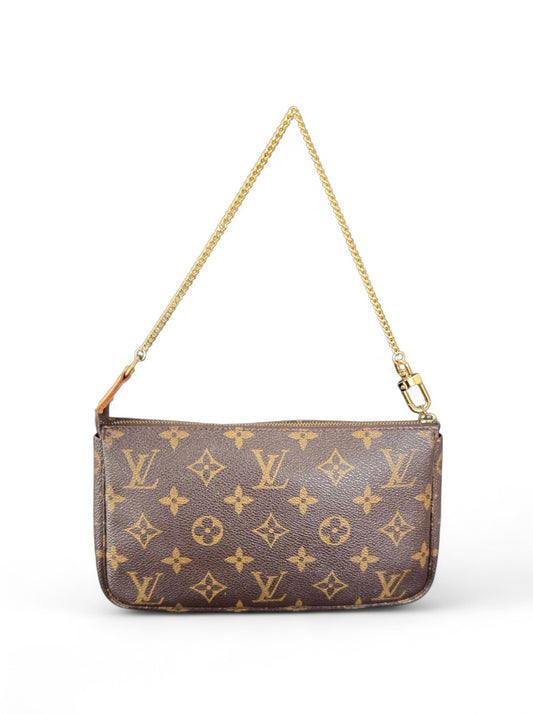Louis Vuitton Pochette Accessoires Handtasche Monogram Braun