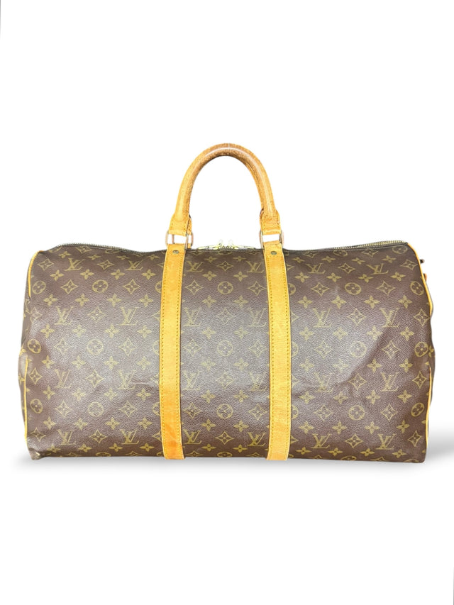 Louis Vuitton Keepall 50 Reisetasche Weekender Tasche Monogram Braun