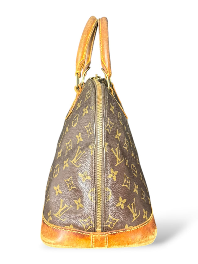 Louis Vuitton Alma Handtasche Tasche Monogram Braun