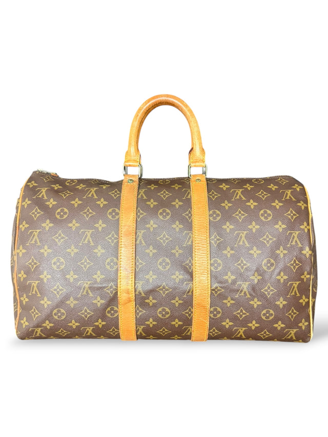 Louis Vuitton Keepall 45 Reisetasche Weekender Tasche Monogram Braun