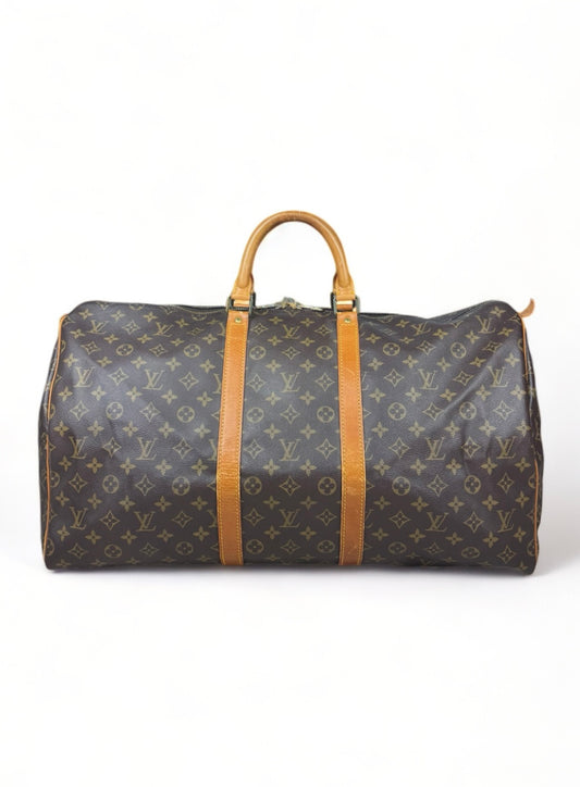 Louis Vuitton Keepall 55 Reisetasche Weekender Tasche Monogram Braun