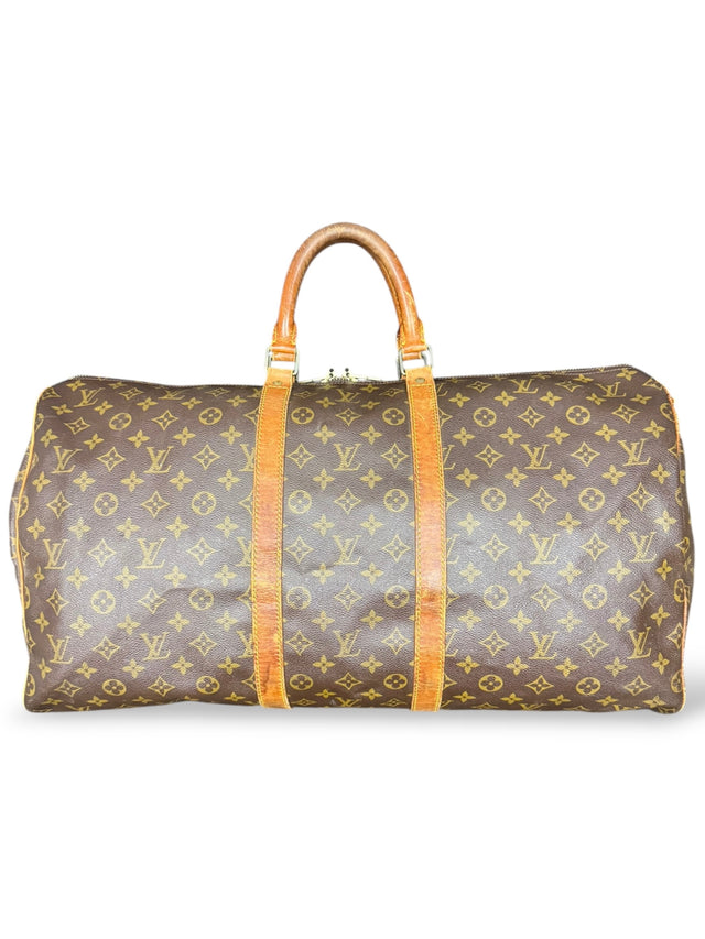 Louis Vuitton Keepall 55 Reisetasche Weekender Tasche Monogram Braun