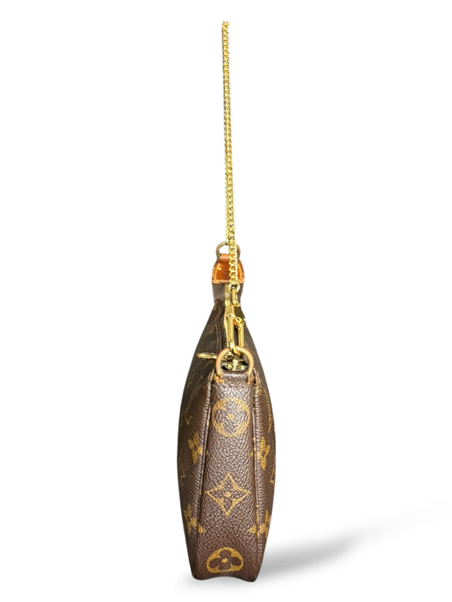 Louis Vuitton Pochette Accessoires Handtasche Monogram Braun