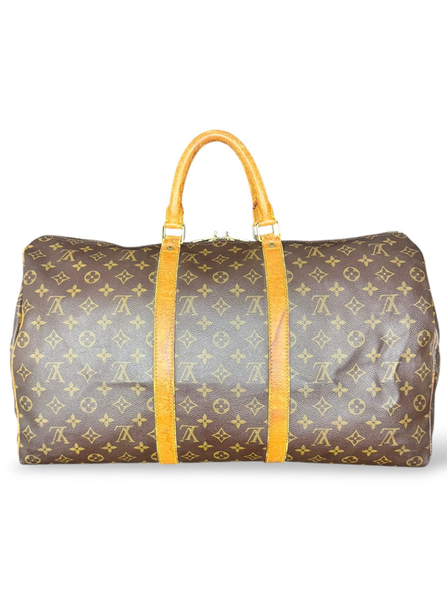Louis Vuitton Keepall 50 Reisetasche Weekender Tasche Monogram Braun