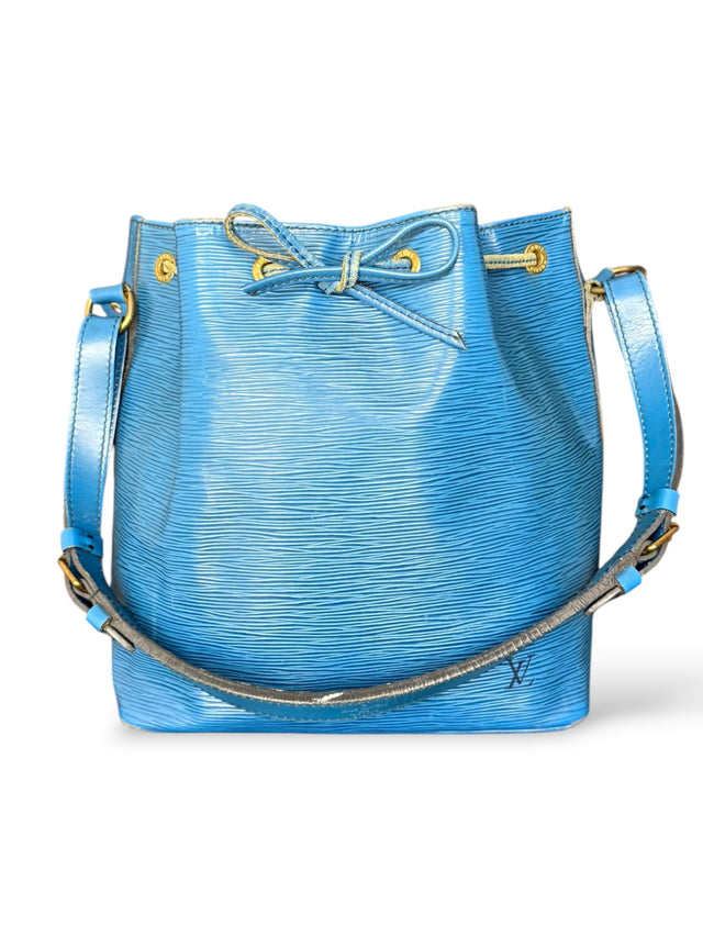 Louis Vuitton Sac Noe Petit Handtasche Epi Leder Blau
