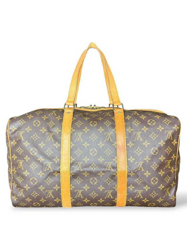 Louis Vuitton Sac Souple 45 Reisetasche Weekender Keepall Monogram Braun