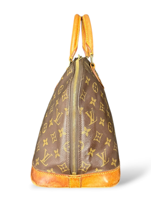 Louis Vuitton Alma Handtasche Tasche Monogram Braun