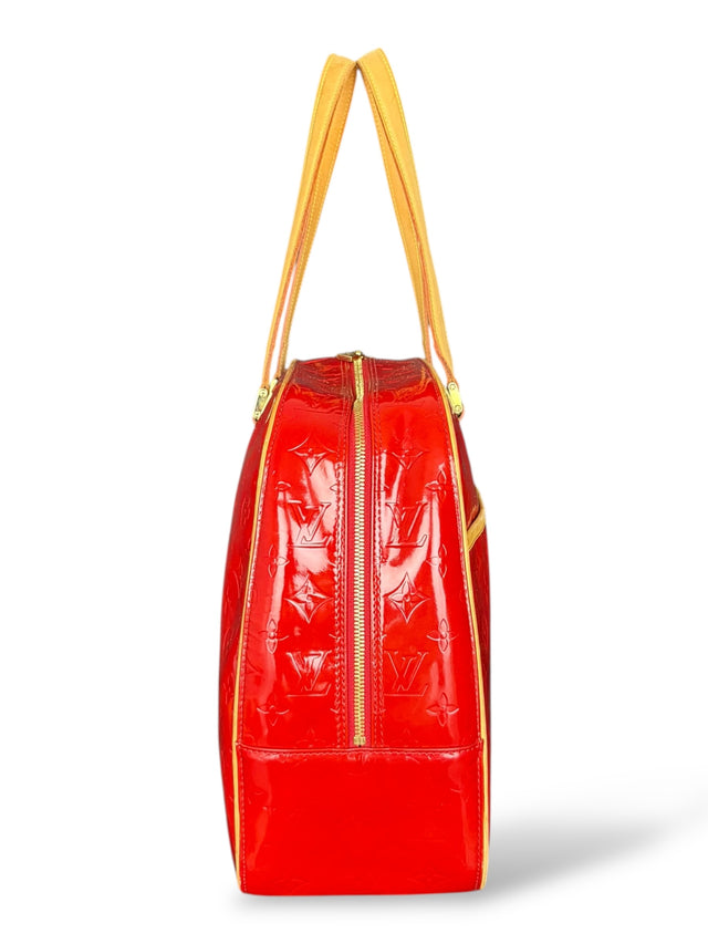 Louis Vuitton Sutton Handtasche Vernis Monogram Rot