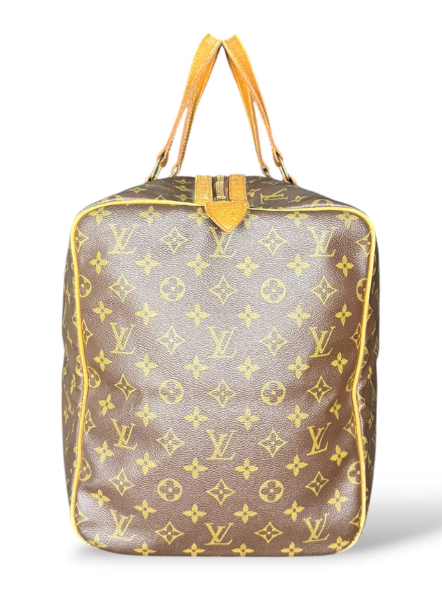 Louis Vuitton Sac Souple 55 Reisetasche Weekender Keepall Monogram Braun
