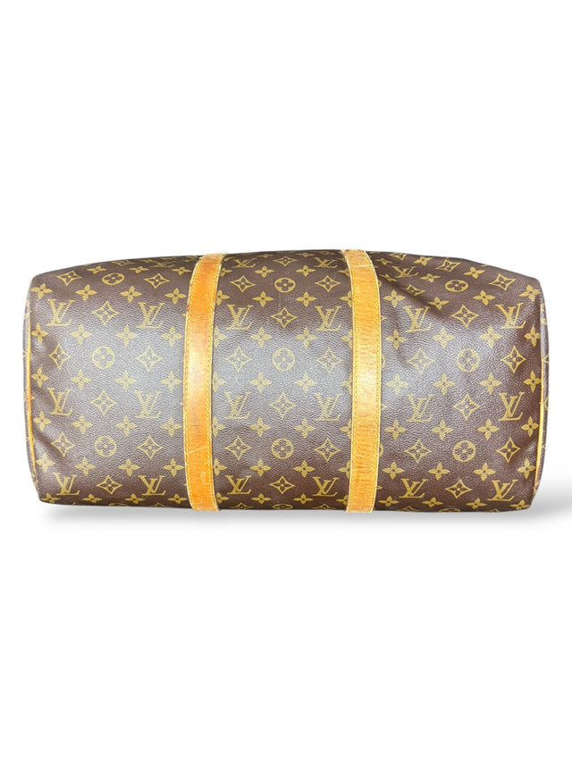 Louis Vuitton Sac Souple 45 Reisetasche Weekender Keepall Monogram Braun