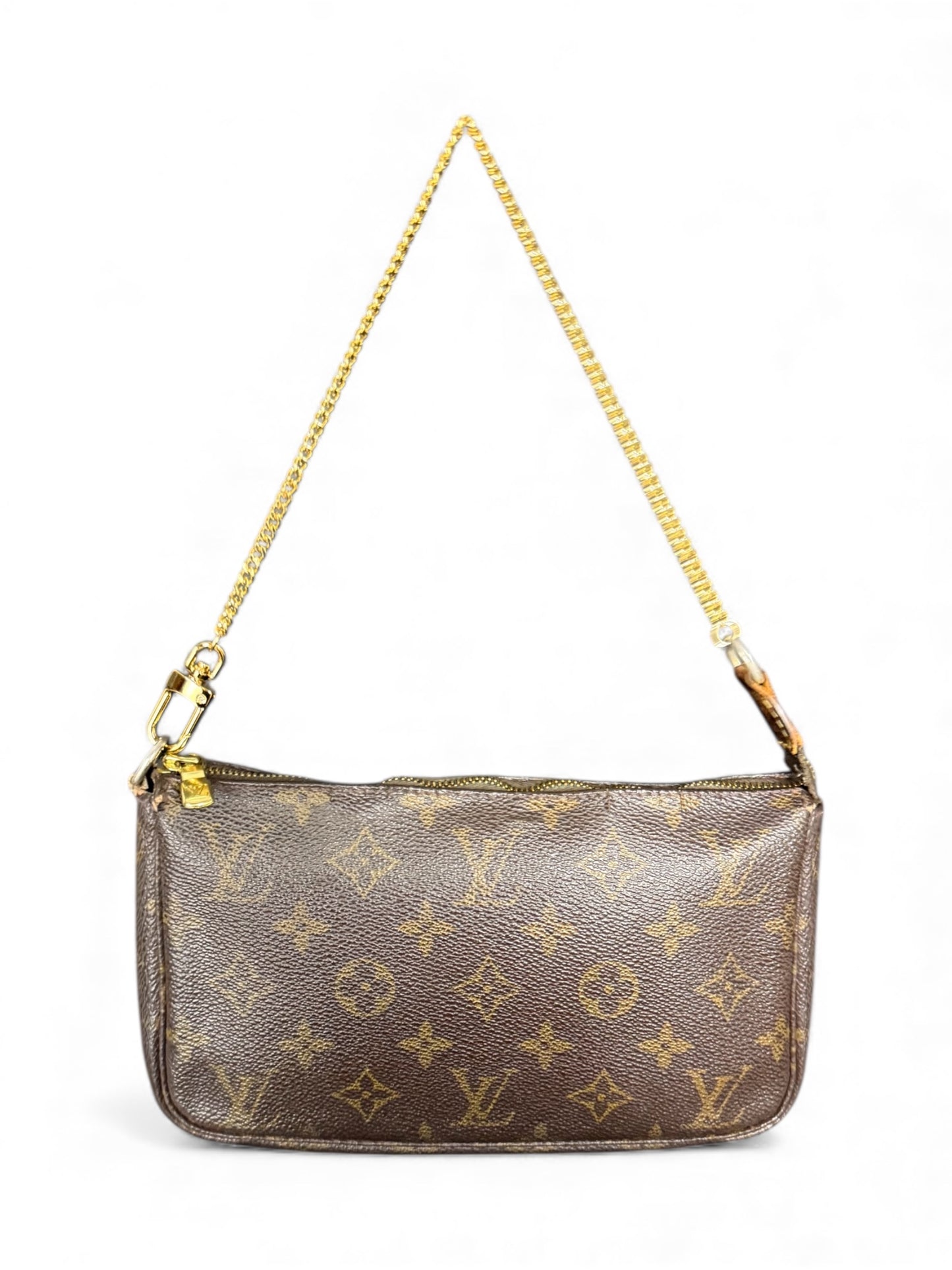 Louis Vuitton Pochette Accessoires Handtasche Monogram Braun