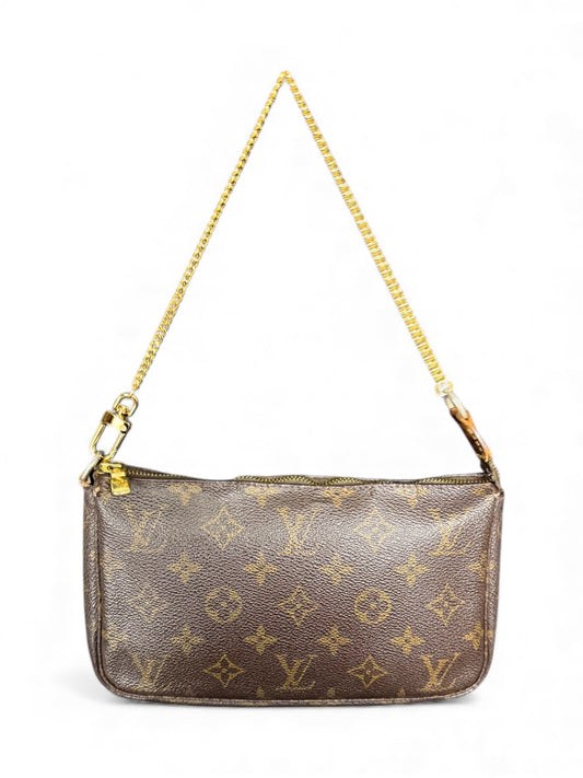 Louis Vuitton Pochette Accessoires Handtasche Monogram Braun
