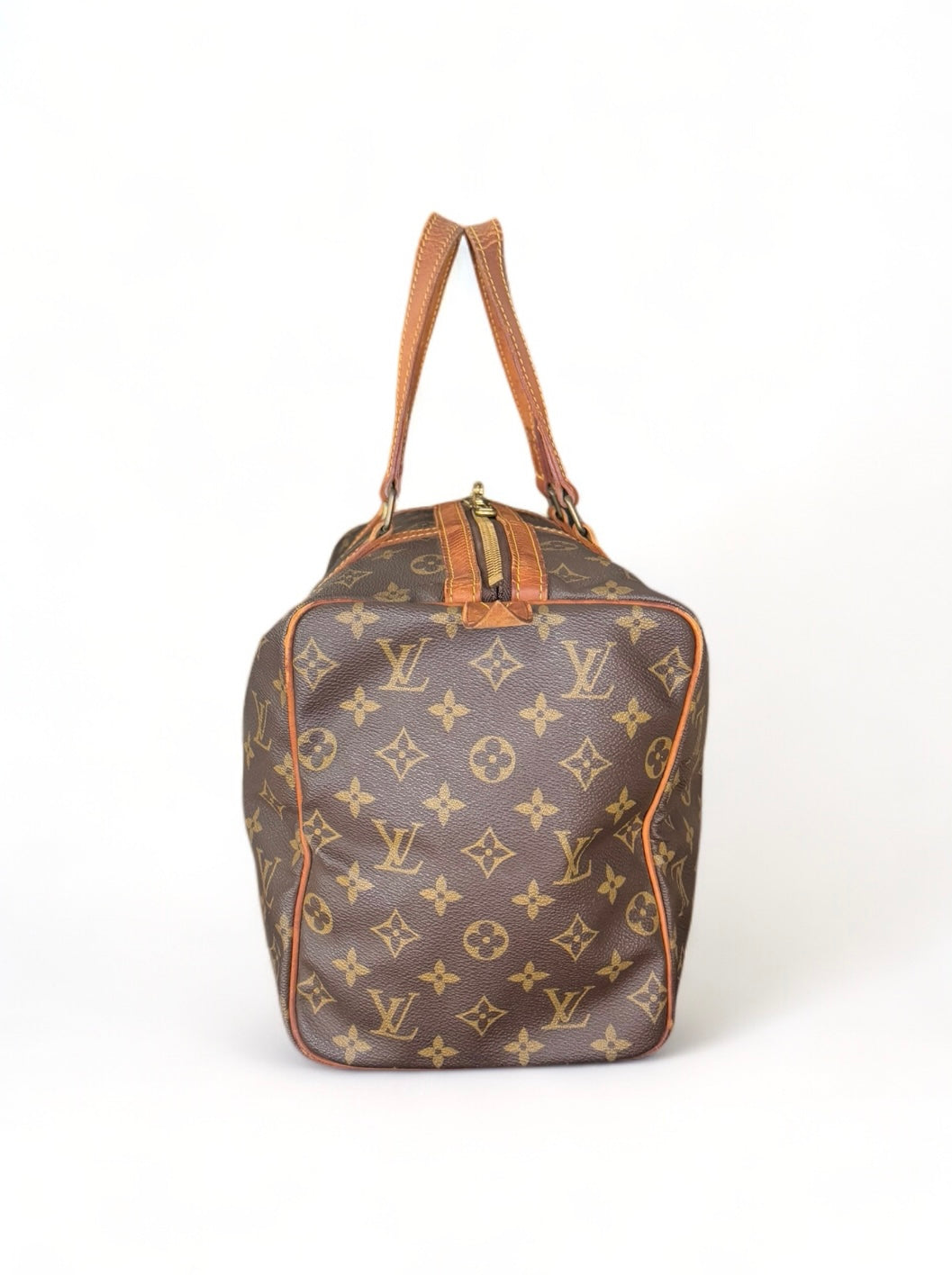 Louis Vuitton Sac Souple 35 Reisetasche Weekender Keepall Monogram Braun