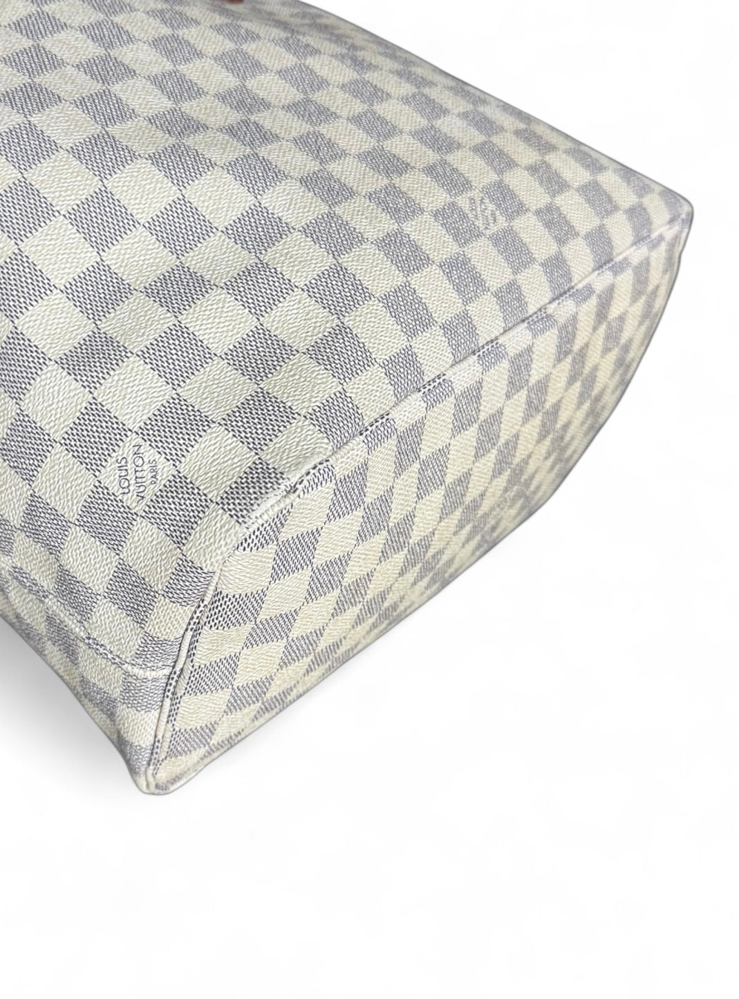 Louis Vuitton Neverfull MM Handtasche Shopper Damier Azur
