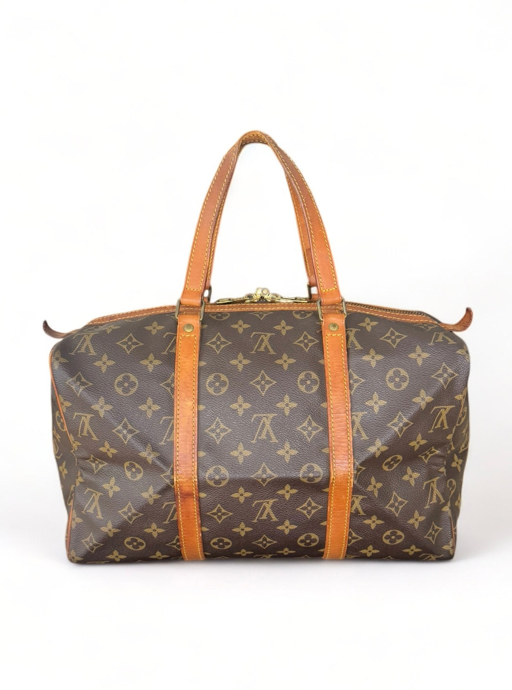Louis Vuitton Sac Souple 35 Reisetasche Weekender Keepall Monogram Braun
