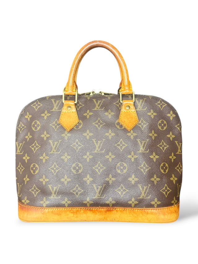 Louis Vuitton Alma Handtasche Tasche Monogram Braun