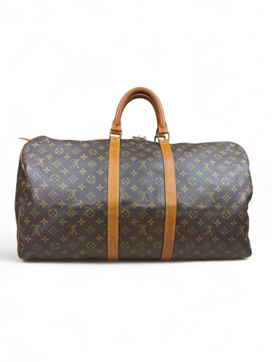 Louis Vuitton Keepall 55 Reisetasche Weekender Tasche Monogram Braun