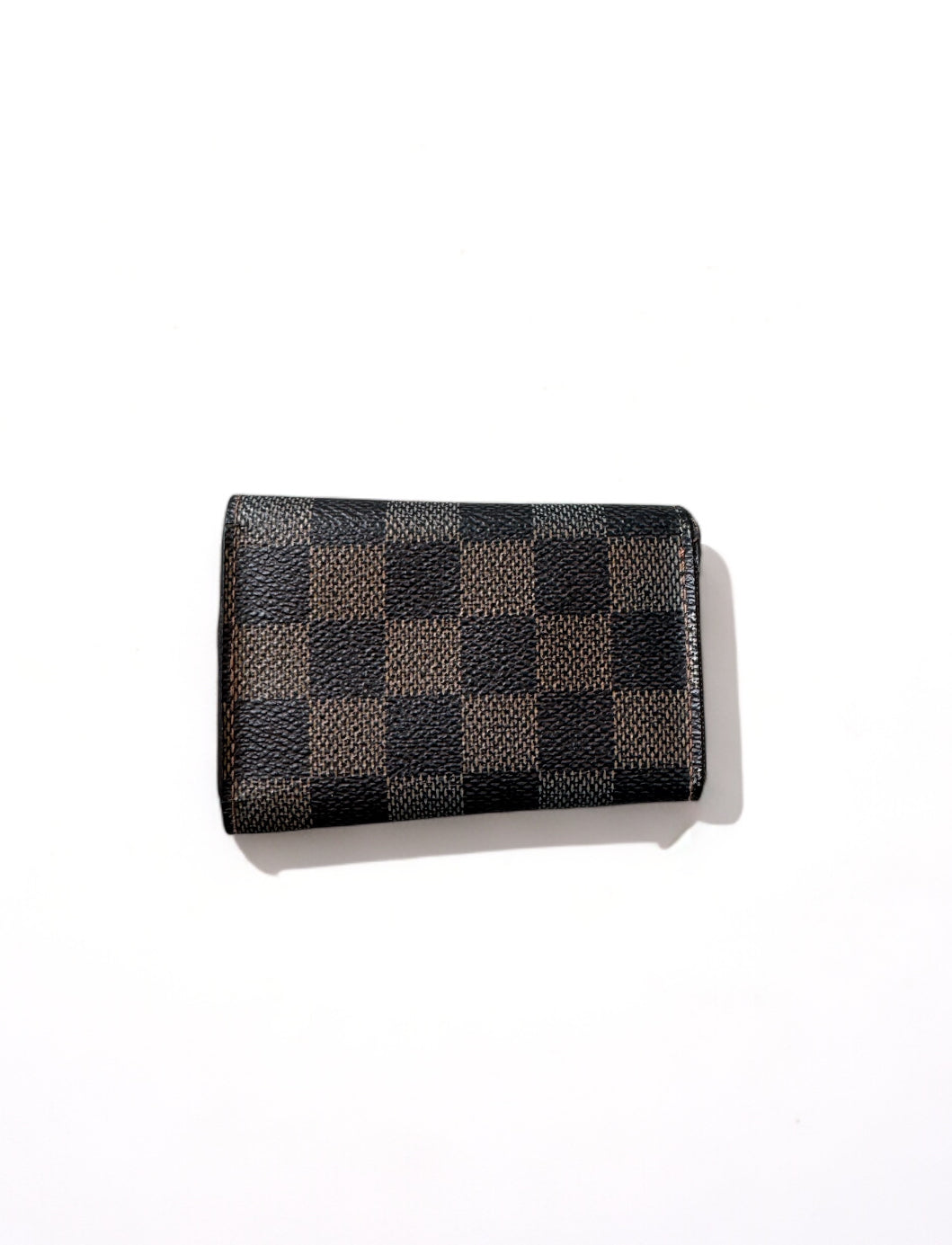 Louis Vuitton Schlüsseletui Damier Ebène Braun 6 Schlüssel