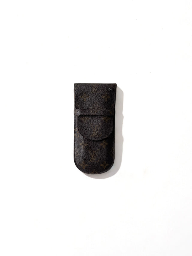 Louis Vuitton Brillenetui Brillencase Stiftetui Monogram Braun