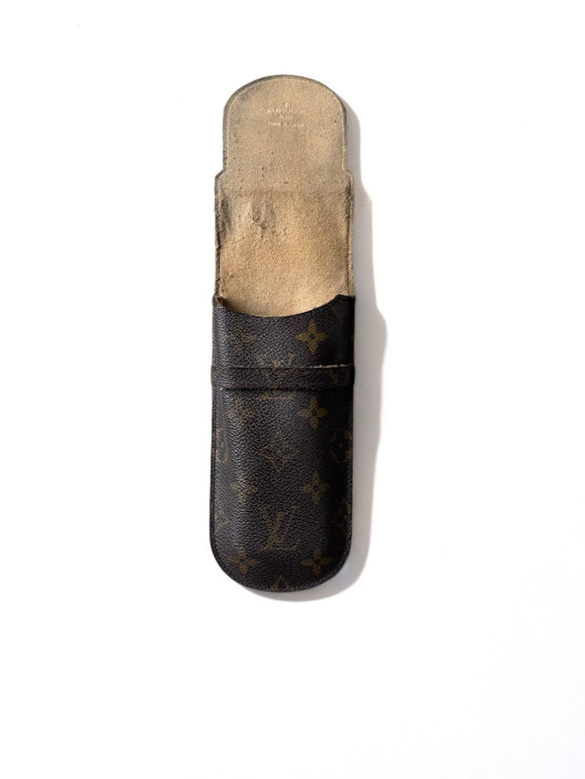Louis Vuitton Brillenetui Brillencase Stiftetui Monogram Braun