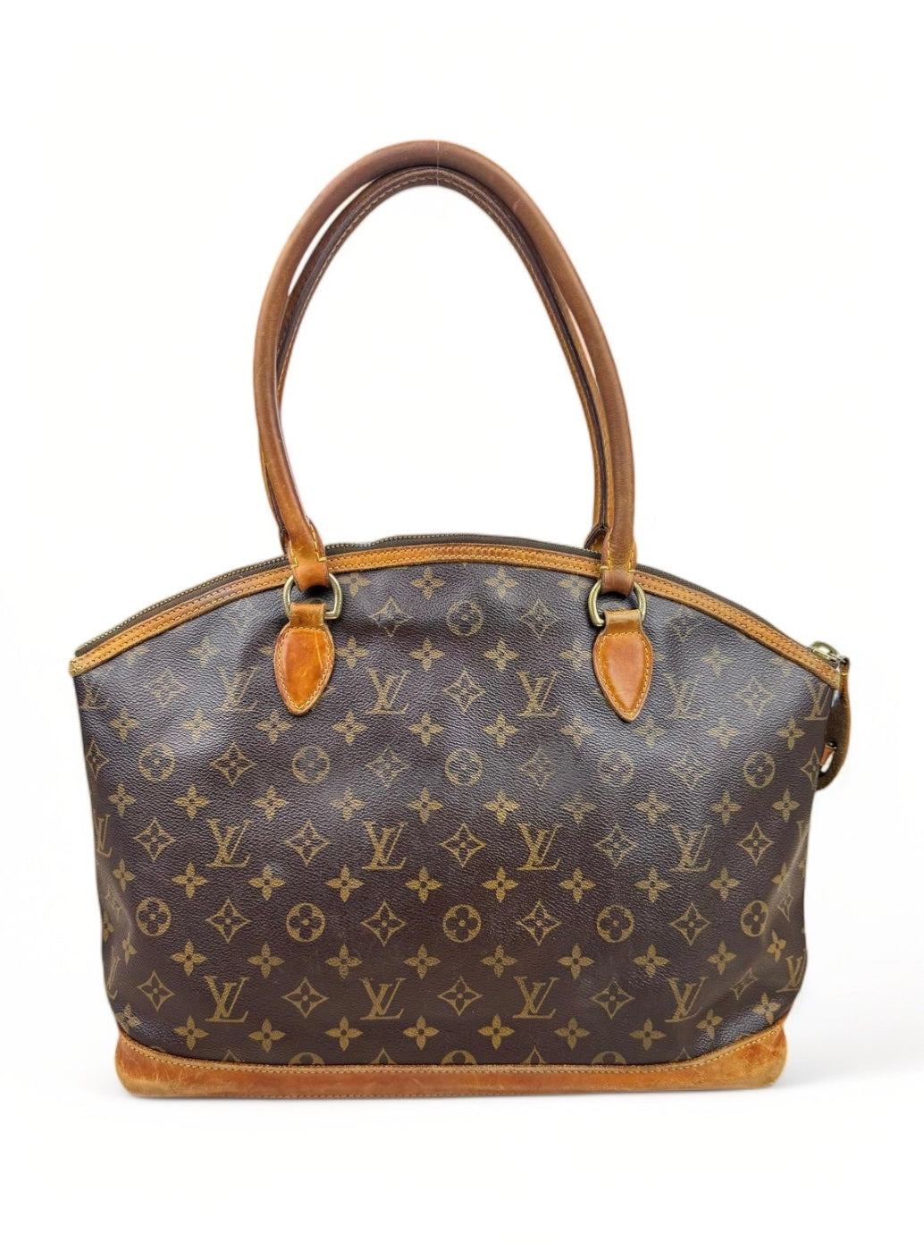 Louis Vuitton Lockit Horizontal Shopper Handtasche Monogram Braun