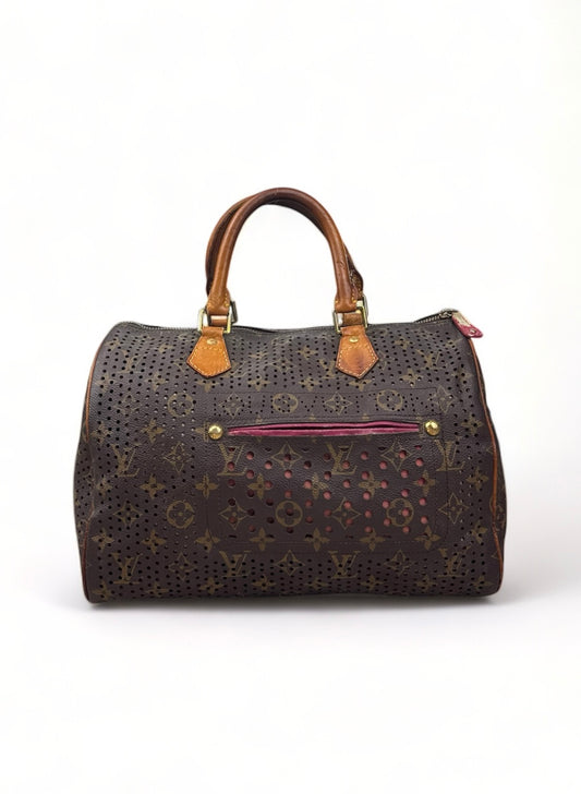 Louis Vuitton Speedy 30 Perfo Handtasche Monogram Braun