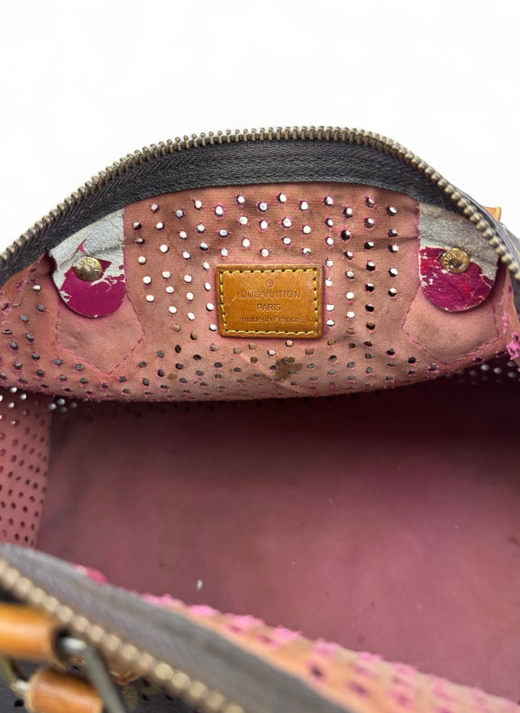Louis Vuitton Speedy 30 Perfo Handtasche Monogram Braun