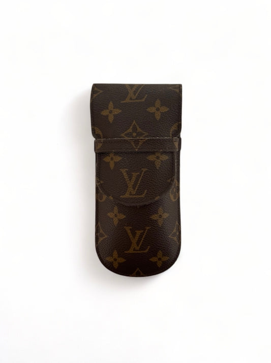 Louis Vuitton Brillenetui Brillencase Stiftetui Monogram Braun