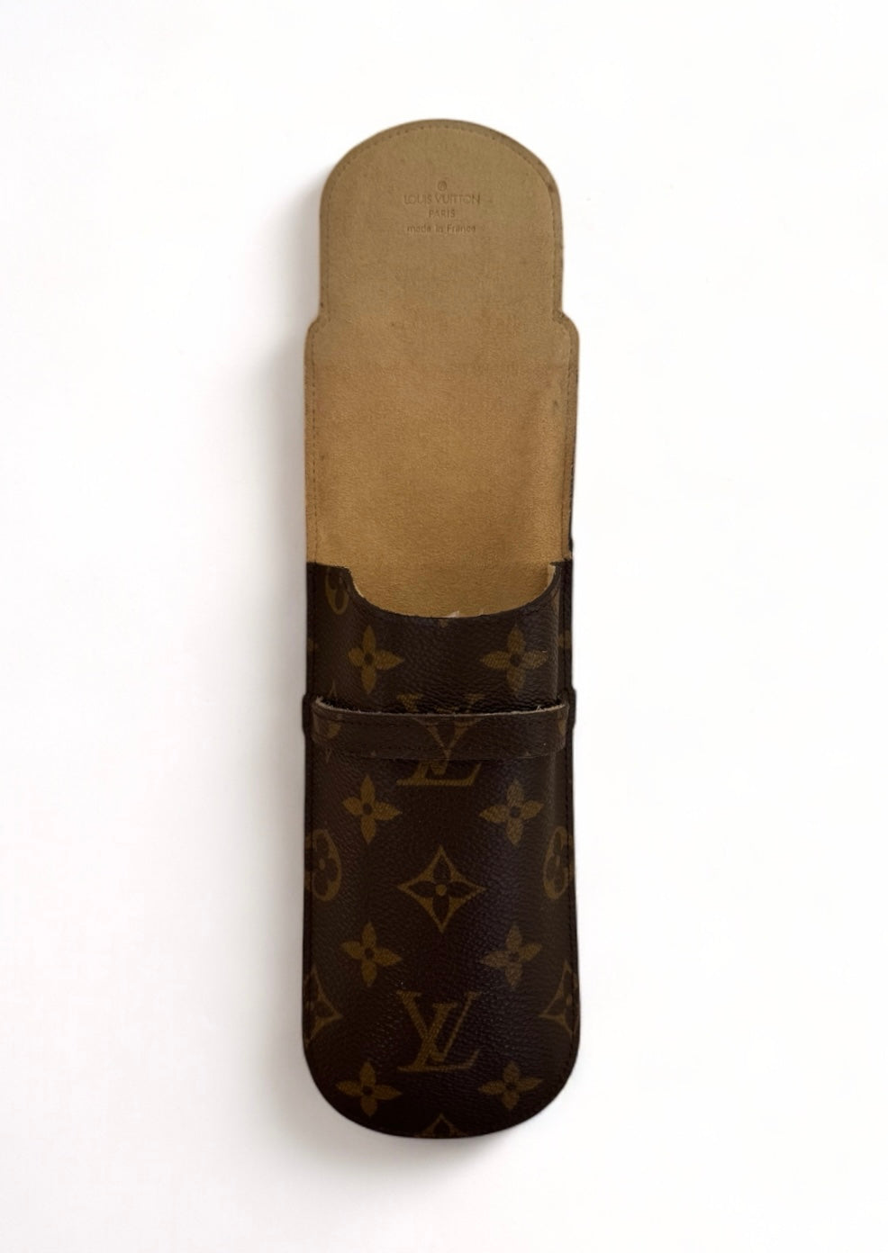Louis Vuitton Brillenetui Brillencase Stiftetui Monogram Braun