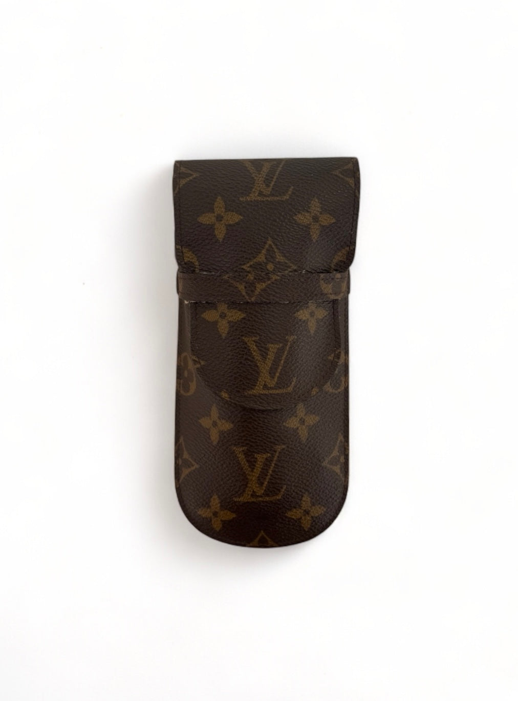 Louis Vuitton Brillenetui Brillencase Stiftetui Monogram Braun Neuwertig